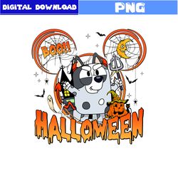 bluey boo halloween png, bluey png, bluey muffin png, mickey mouse svg, muffin png, halloween png, disney png