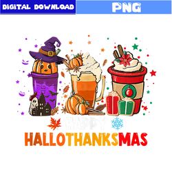 hallothanksma png, happy hallothanksma png, hallomas coffee png, christmas png, pumpkin png, halloween png, cartoon png