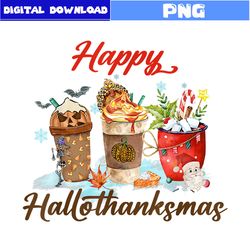 happy hallothanksma png, hallomas coffee png, hallothanksma png, christmas png, halloween png, disney png