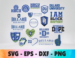 dillard university artwork hbcu collection, svg, png, eps, dxf