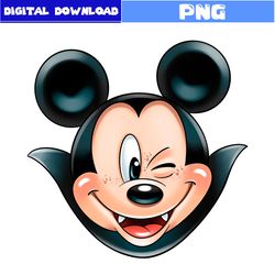 mickey mouse png, mickey mouse face png, halloween mickey mouse png, mickey png, halloween png, png digital file