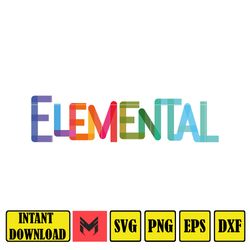 elemental clipart set svg, elemental svg cut files for cricut, silhouette, svg, elemental svg, instant download