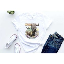 mandalorian and baby yoda shirt, star wars mandalorian shirt, galaxys edge shirt, disney trip shirt, star wars gift, man