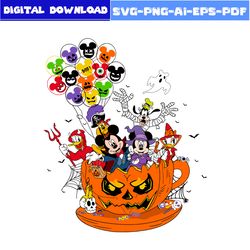 happy halloween svg, pumpkin svg, mickey mouse svg, halloween svg, disney svg, png eps digital file