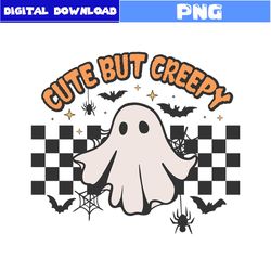 cute but creepy png, ghost png, bat png, retro halloween png, halloween png, cartoon png, png digital file