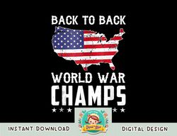 back to back undefeated world war champs - 4th of july tank top copy