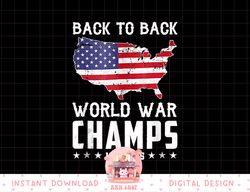 back to back undefeated world war champs - 4th of july tank top copy