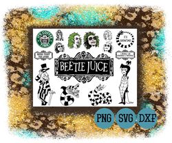 beetlejuice bundle svg, mega beetlejuice svg eps png, for cricut, silhouette, digital, file cut /