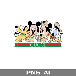 disney gucci png, gucci logo png, mickey and friends gucci png, ai digital file