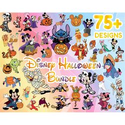 75 halloween layered svg bundle