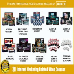 180 internet marketing hq videos for social media plr with resell rights!