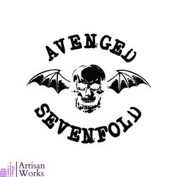 avenged sevenfold svg rock band skull svg cutting file