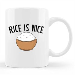 rice mug, rice gift, rice lover mug, fried rice mug, rice bowl mug, rice gifts, foodie mug, rice fan mug, rice fan gift