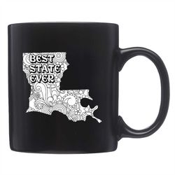 louisiana mug, louisiana gift, la mug, la gift, cute louisiana mug, new orleans mug, state mug, louisiana cup, louisiana