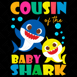 cousin of the baby shark svg, trending svg, baby s