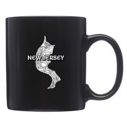 cute new jersey mug, cute new jersey gift, new jersey coffee, new jersey mugs, state pride, nj mug, nj gift, new jersey