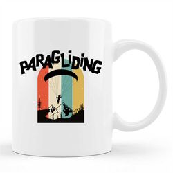 paraglider mug, paraglider gift, parachuting mug, air sports, paraglide instructor, paragliding pilot, paragliding lover