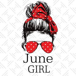 june girl red bandana sunglass face girls birthday