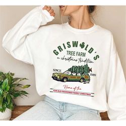 griswold's tree farm since 1989 sweatshirt, christmas shirt, christmas sweatshirt, christmas family, christmas gift, wom