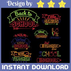 teacher bundle - school svg, back to school, virtual school, teacher svg, teacher png, school png, school cut file, back