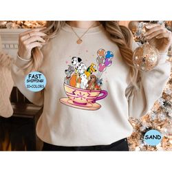 disney balloons tea cup dog shirt, disney dog and friends shirt, disney teacup shirt, disney balloons teacup shirt, disn