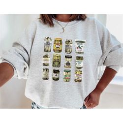 vintage canned pickles sweatshirt, pickle shirt, pickle crewneck sweatshirt, pickle lovers hoodie, pickle crewneck sweat
