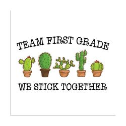 team first grade we stick together svg files for silhouette, files for cricut, svg, dxf, eps, png instant download