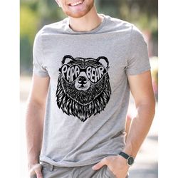 papa bear sunglass, papa bear shirt, dad shirt, family shirt matching shirts, father's day gift, father's day t-shirt, h