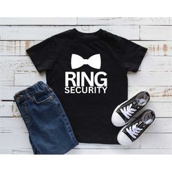 ring security shirt, wedding boys shirt, wedding shirt, ring bearer shirt, matching ring security shirt, wedding party s
