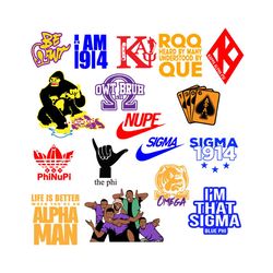 alpha phi alpha bundles svg, sorority svg, i am 1914, the phi svg, nupe svg, kappa alpha psi, sigma 1914, blue phi svg,