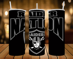 raider nation   - 20 oz skinny tumbler wrap - sublimation design - png file