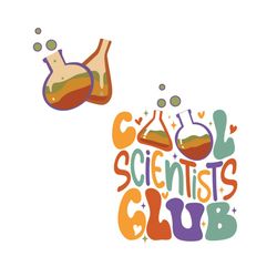 cool scientists club svg funny chemistry back to school svg