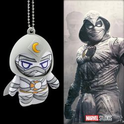 marvel superhero moon knight keychain marc spector anime action figure collection cartoon plush doll keyring pendant