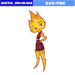 ember lumen svg, funny ember lumen svg, fire svg, elemental svg, disney svg, cartoon svg, png digital file