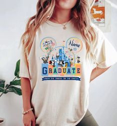 personalized disney graduate comfort colors shirt, disney family graduation shirt, disney senior shirt, disneyworld shir