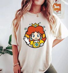 princess daisy mario comfort colors shirt, princess daisy nin-ten-do world shirt, super mario shirt, birthday girl shirt