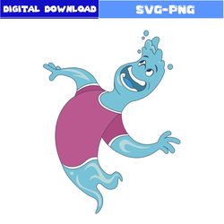 funny wade ripple svg, wade elemental svg, elemental character svg, elemental svg, disney svg, png digital file