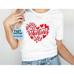 happy valentine's day shirt, valentines day shirt, valentines day gift for womens, gift for her, happy valentine's day h