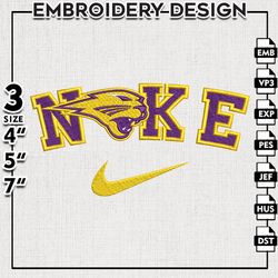 nike northern iowa panthers embroidery designs, ncaa embroidery files, northern iowa panthers machine embroidery files