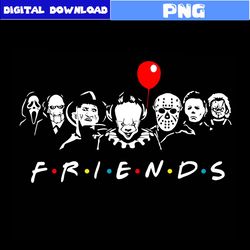 friends horror movie character black png, friends png, horror movie png, horror movie character png, halloween png