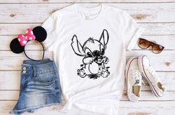 stitch disney shirt, stitch and mickey shirt, lilo  stitch tee, disneyland shirts, stitch magic balloons ,kids disneywor