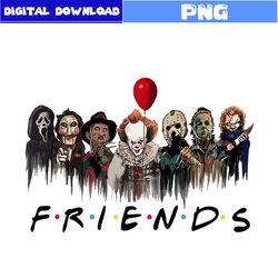 horror friends png, ghostface png, jason voorhees png, michael myers png, horror character png, halloween png