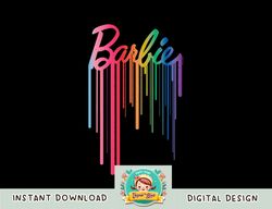 barbie - logo rainbow drip png, sublimation copy