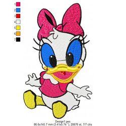 disney daisy embroidery design