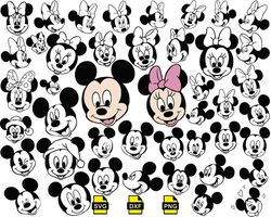 mickey mouse head svg bundle svg, disneyland svg, mickey outline svg, mickey silhouette svg