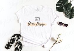 tshirt mockup, bella canvas 3001 mockup, white gildan mockup, unisex bella canvas,