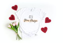 tshirt mockup, bella canvas 3001 mockup, white gildan mockup, unisex bella canvas,