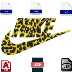 dynamic tiger swoosh sport brand embroidery design - elevate your athletic style