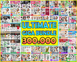 the ultimate giga bundle svg, mega bundle svg, 300.000 unique designs almost everything included