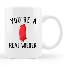 funny sausage mug, funny sausage gift, food pun mug, food pun gift, foodie mug, foodie gift, hot dog mug, hot dog gift,